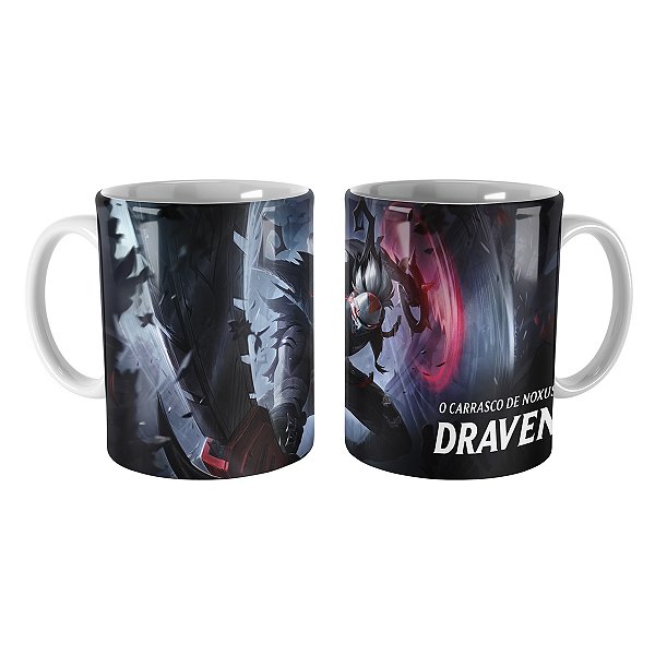 Caneca Draven Noite Apavorante League of Legends Lol