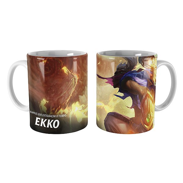 Caneca Ekko Tempestade de Areia League of Legends Lol