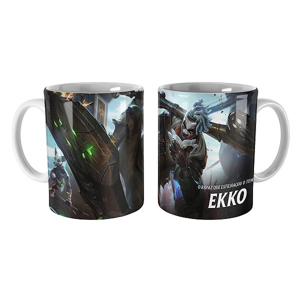 Caneca Ekko Fogolume League of Legends Lol