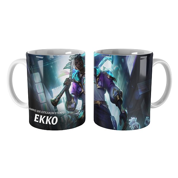 Caneca Ekko Guardião Estelar de Prestígio League of Legends