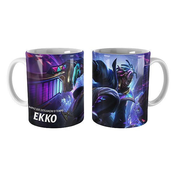 Caneca Ekko True Damage Revelação League of Legends Lol