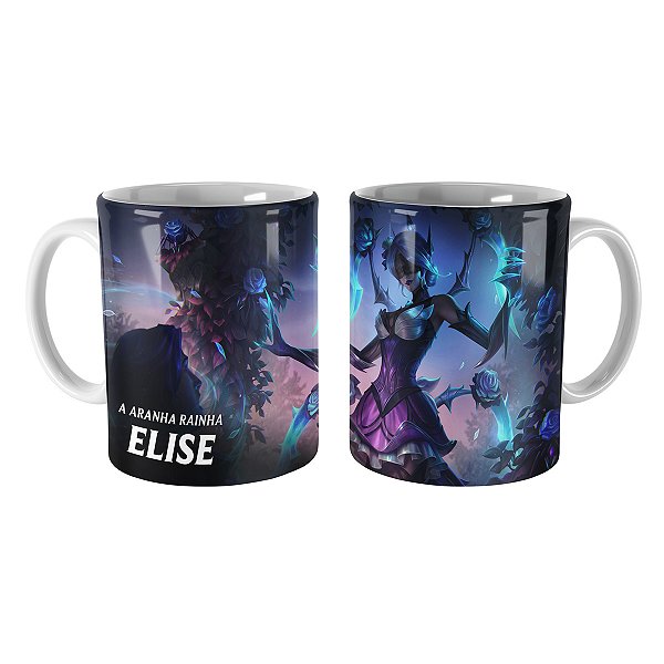 Caneca Elise Rosa Definhada League of Legends Lol