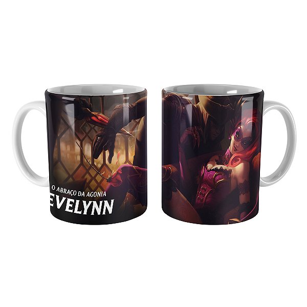 Caneca Evelynn Mascarada League of Legends Lol
