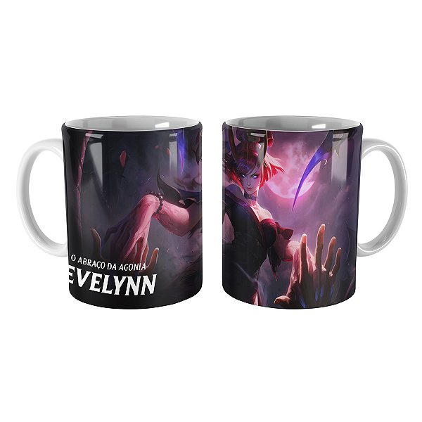 Caneca Evelynn Lua Sangrenta League of Legends Lol