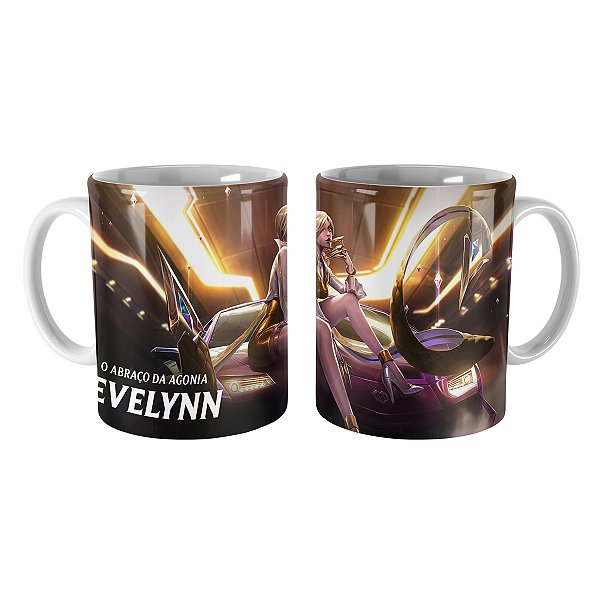 Caneca Evelynn K/DA de Prestígio League of Legends Lol