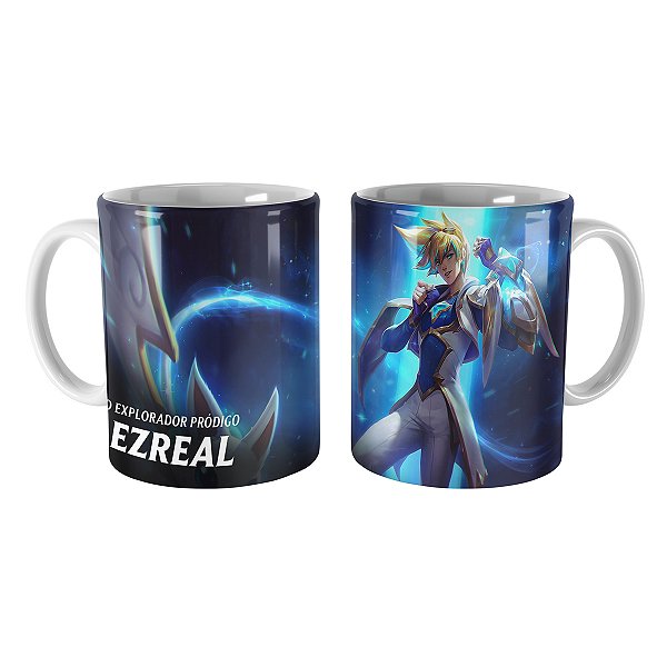 Caneca Ezreal Guardião Estelar League of Legends Lol