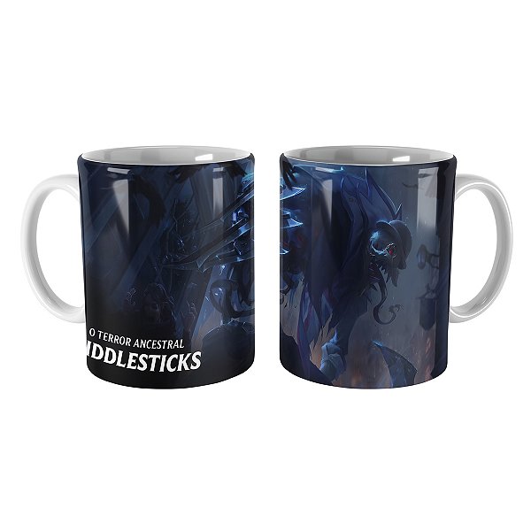 Caneca Fiddlesticks Union Jack League of Legends Lol