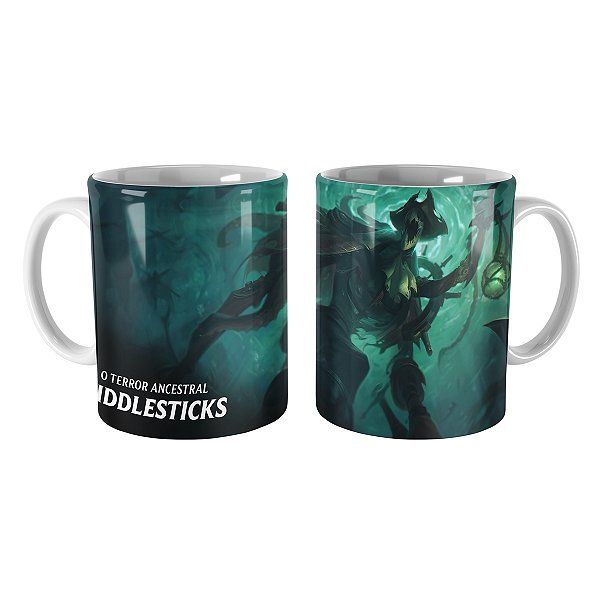 Caneca Fiddlesticks Perna-de-Pau League of Legends Lol