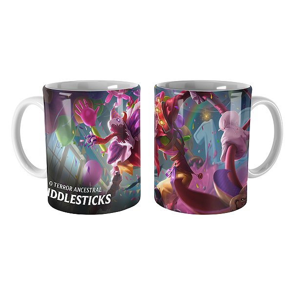 Caneca Fiddlesticks Festa Surpresa League of Legends Lol