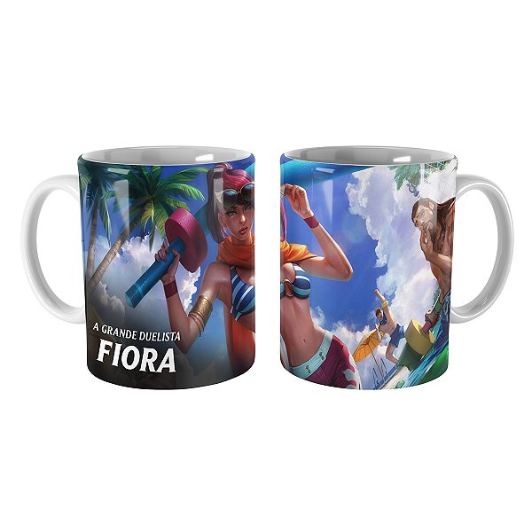 Caneca Fiora Curtindo o Verão League of Legends Lol