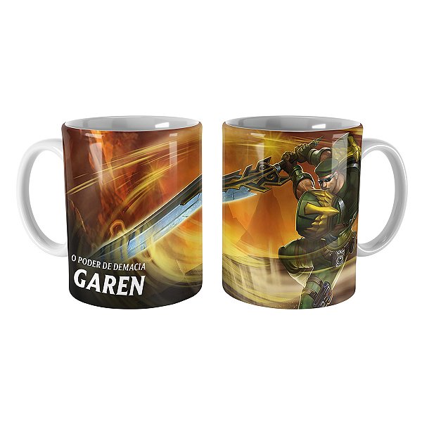 Caneca Patrulheiro Garen League of Legends Lol