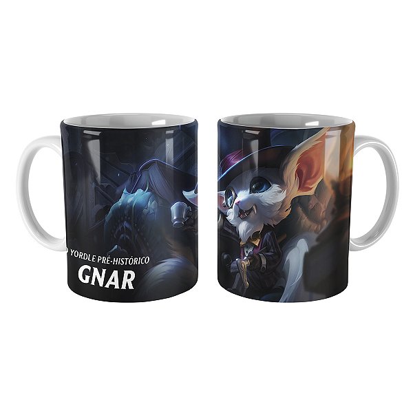 Caneca Gnar Cavalheiro League of Legends Lol