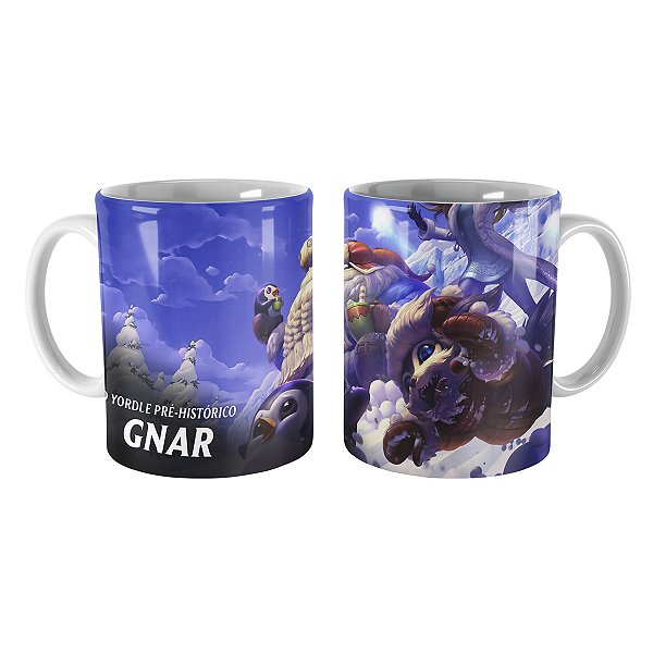 Caneca Gnar Dia Nevado League of Legends Lol