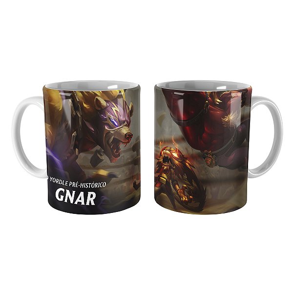 Caneca Gnar El León League of Legends Lol