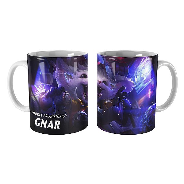 Caneca Gnar Supergaláctico League of Legends Lol