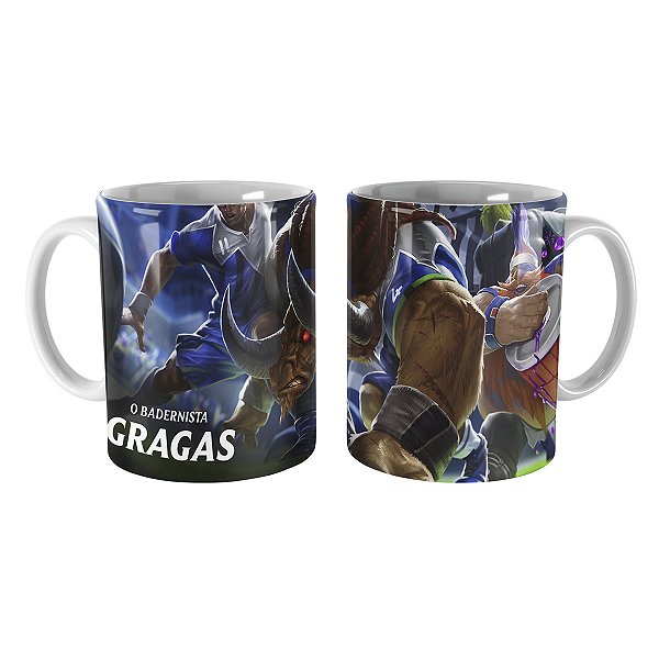 Caneca Gragas Fã de Carteirinha League of Legends Lol