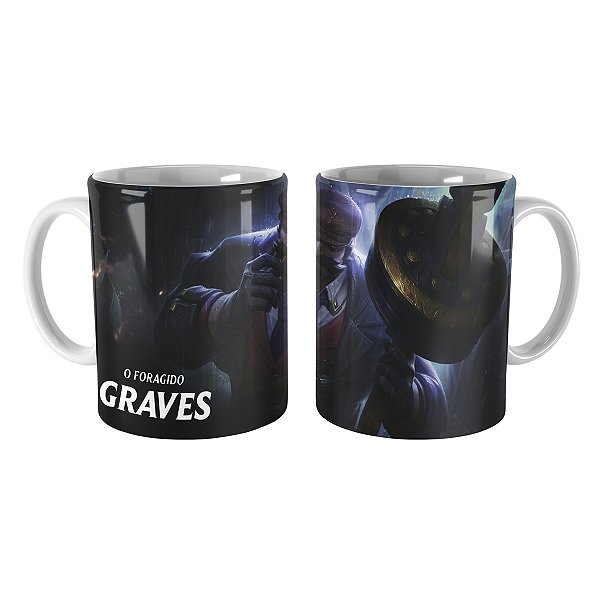 Caneca Graves Cidade do Crime League of Legends Lol