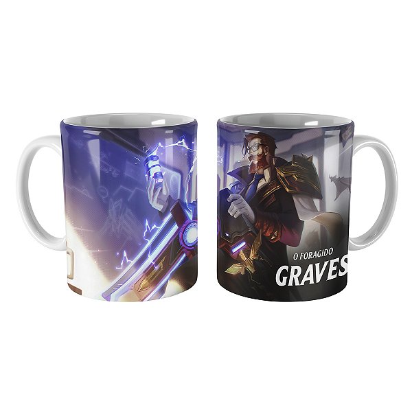 Caneca Graves Professor da Academia League of Legends Lol