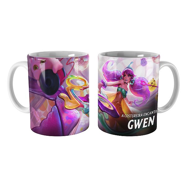Caneca Gwen Embalos no Espaço League of Legends Lol