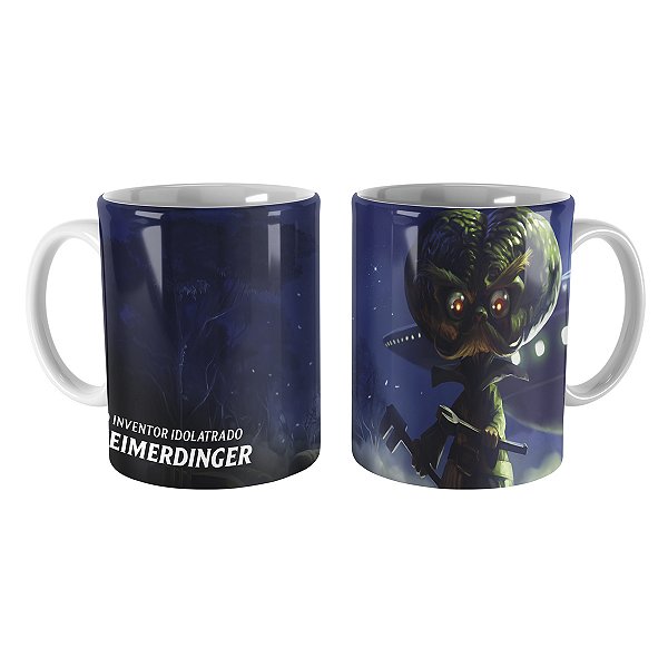 Caneca Heimerdinger Invasor Marciano League of Legends Lol