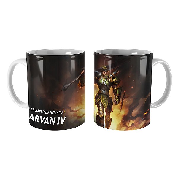 Caneca Patrulheiro Jarvan IV League of Legends Lol