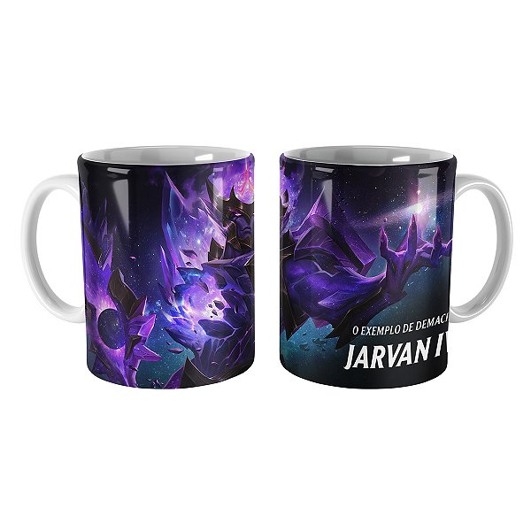 Caneca Jarvan IV Estrela Negra League of Legends Lol