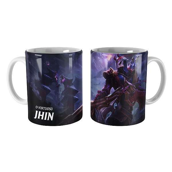 Caneca Jhin Lua Sangrenta League of Legends Lol