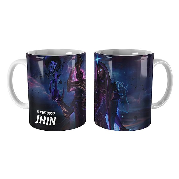 Caneca Jhin Cosmos Negro League of Legends Lol