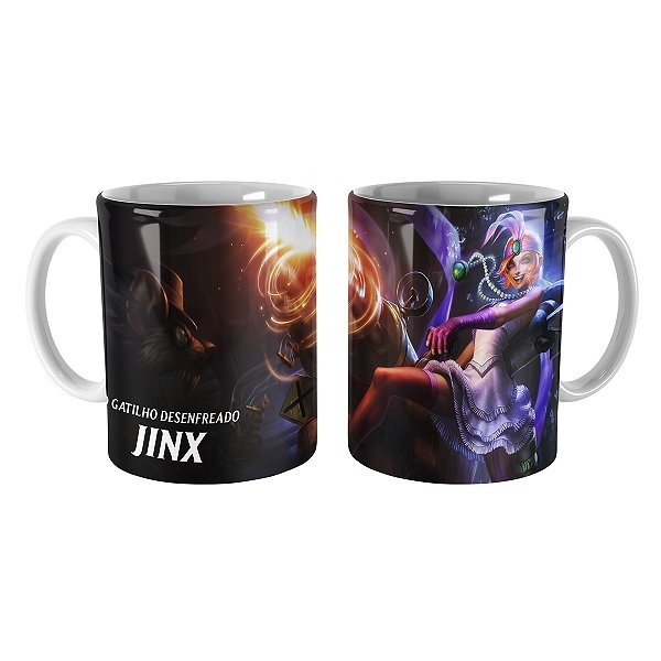 Caneca Jinx Cidade do Crime League of Legends Lol
