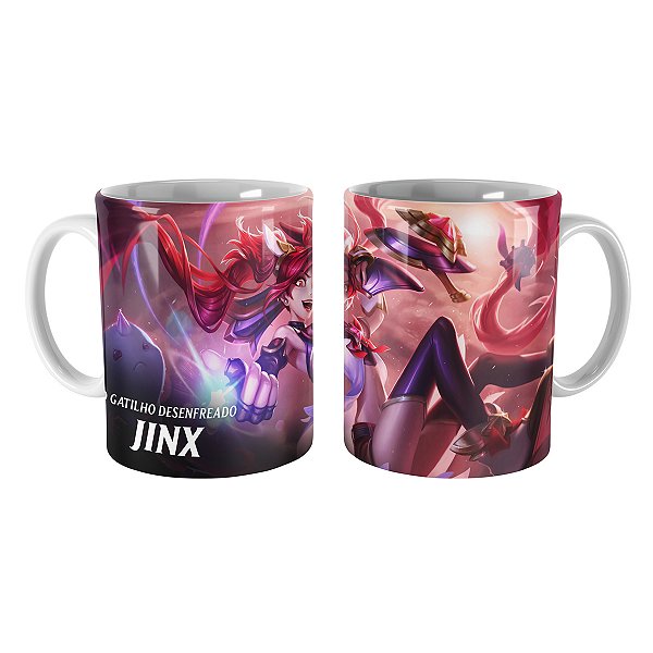 Caneca Jinx Guardiã Estelar League of Legends Lol