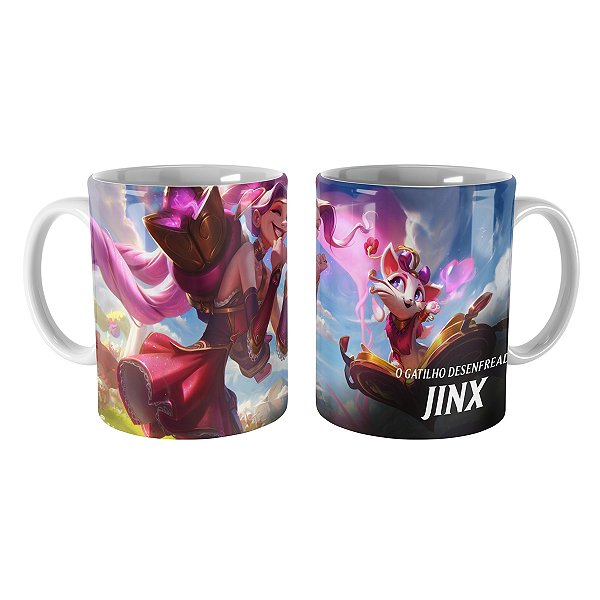 Caneca Jinx Cupido Mortal League of Legends Lol