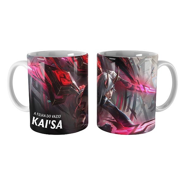 Caneca KaiSa Tinta Sombria League of Legends Lol