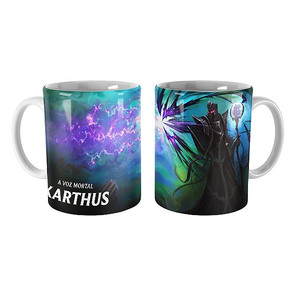 Caneca Karthus Cerimônia das Trevas League of Legends Lol
