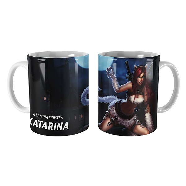 Caneca Katarina Gatinha League of Legends Lol