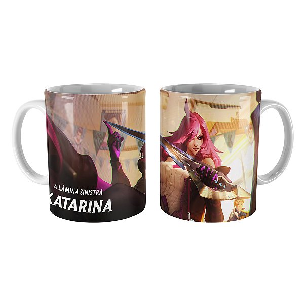 Caneca Katarina Academia de Batalha League of Legends Lol