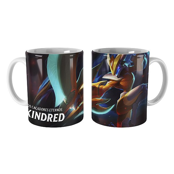 Caneca Kindred Supergalácticos League of Legends Lol