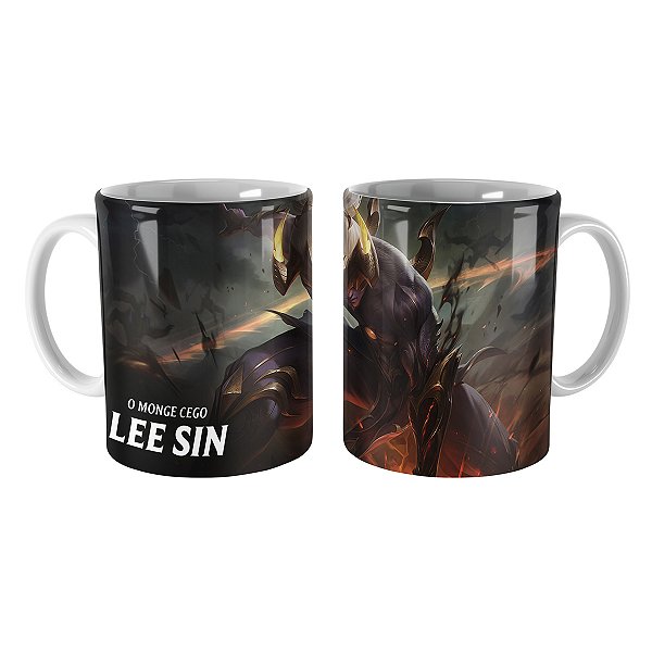 Caneca Lee Sin Emissário da Escuridão de Prestígio Lol