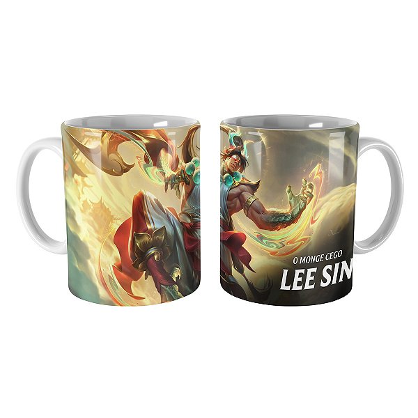 Caneca Lee Sin Escamas Celestiais League of Legends Lol