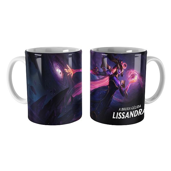 Caneca Lissandra Cosmos Negro League of Legends Lol