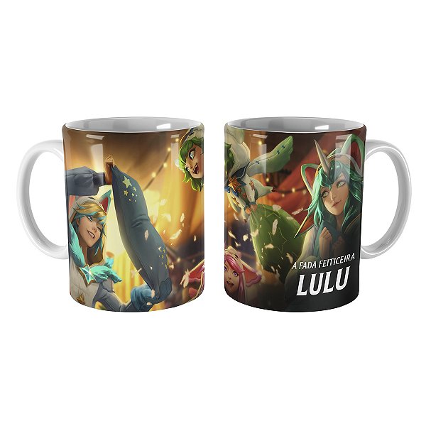Caneca Lulu Pijaminha Estelar League of Legends Lol