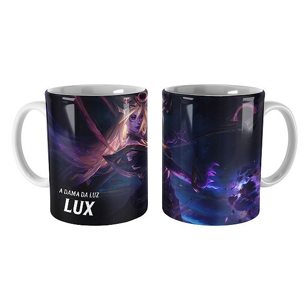 Caneca Lux Cosmos Negro League of Legends Lol