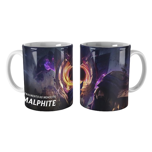 Caneca Malphite Estrela Negra League of Legends Lol