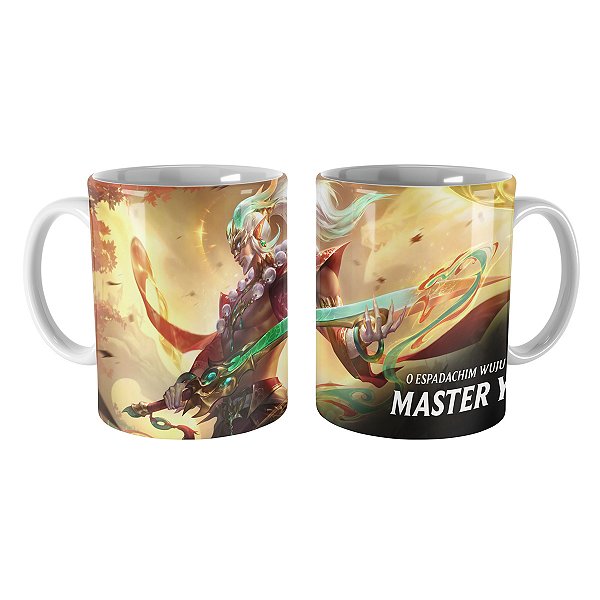 Caneca Master Yi Escamas Celestiais League of Legends Lol