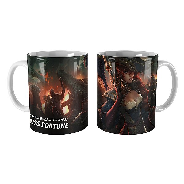 Caneca Capitã Fortune League of Legends Lol