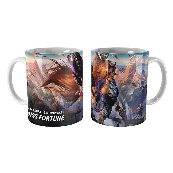 Caneca Miss Fortune Coelha de Batalha League of Legends Lol