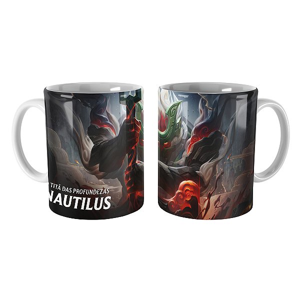 Caneca Nautilus Pergaminhos Shan Hai League of Legends Lol