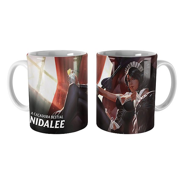 Caneca Nidalee Camareira Francesa League of Legends Lol