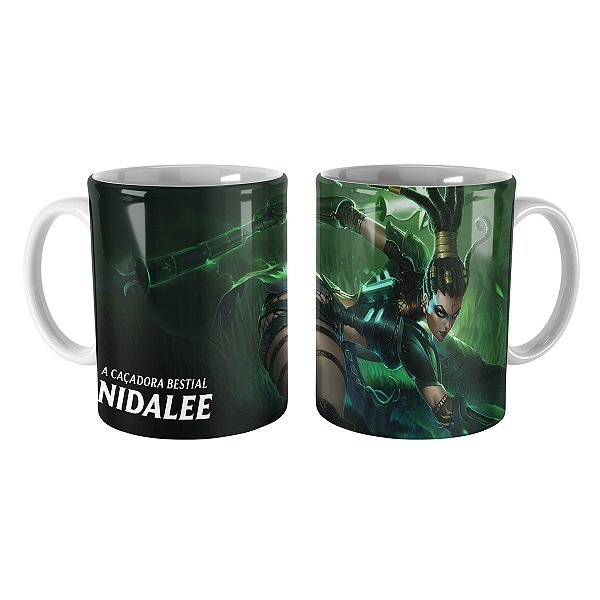 Caneca Nidalee Caçadora de Cabeças League of Legends Lol