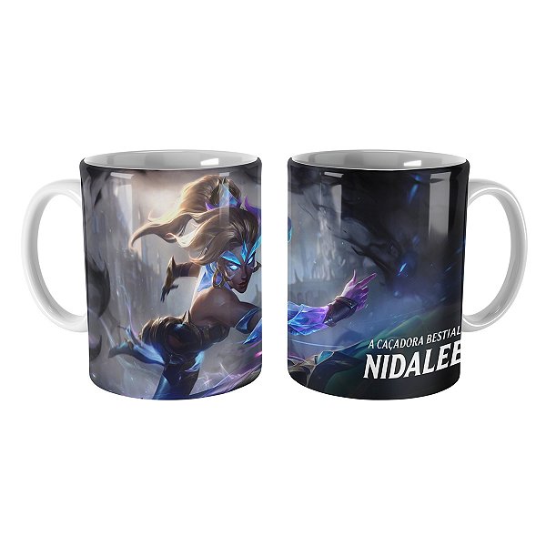 Caneca Nidalee Emissária da Luz League of Legends Lol