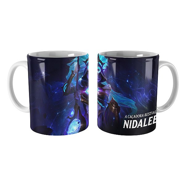 Caneca Nidalee Caçadora Cósmica League of Legends Lol